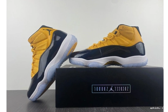 Cheap EP Jordan 11 yellow and Air AJ11 black 0507